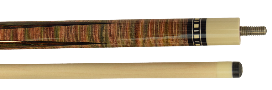 Meucci SB2-RAIN Rainbow Stain Billiards Pool Cue Stick