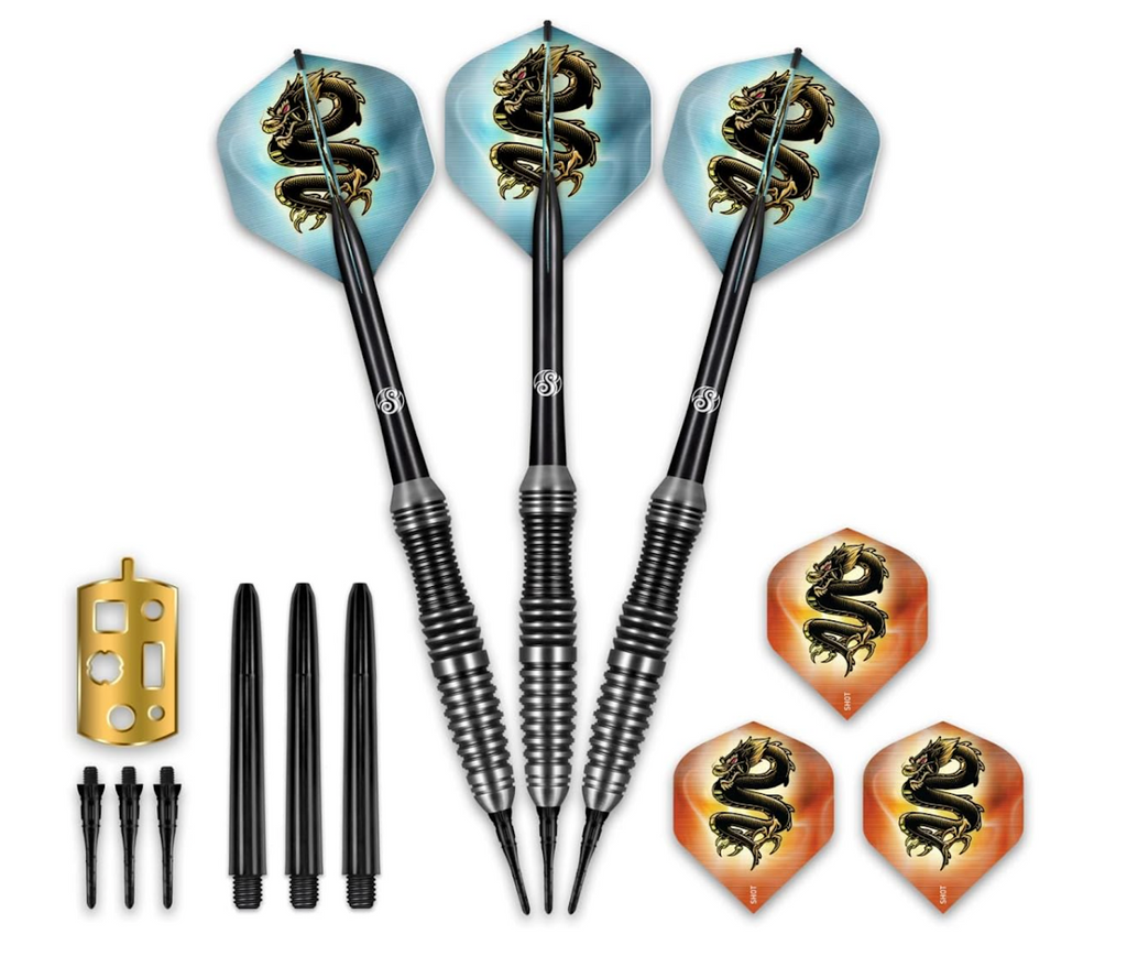 SCIM-118 Shot! Dart Scimitar Stainless Soft Tip Set 18gm