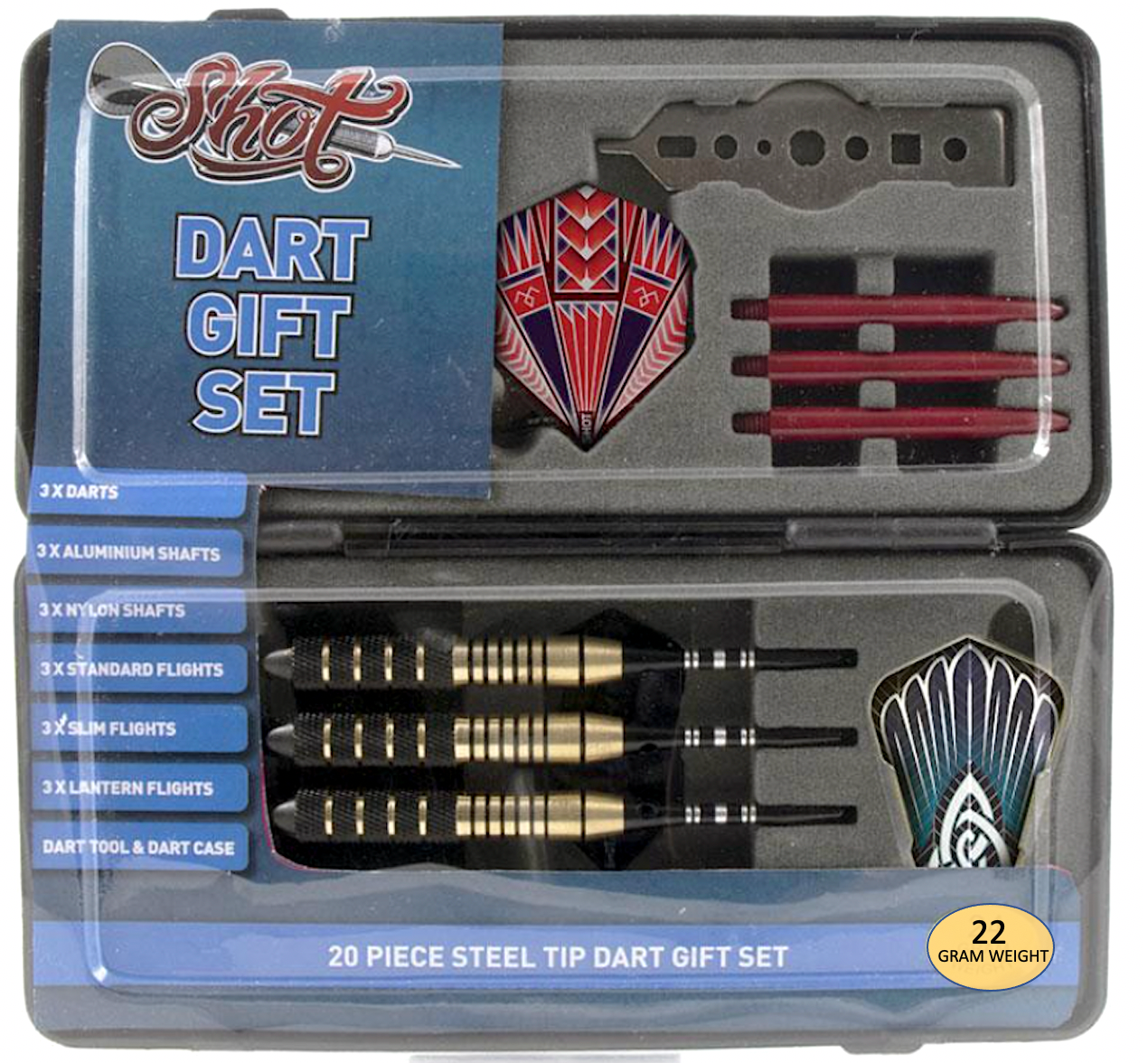 Shot! Steel Tip Gift Pack 22gm