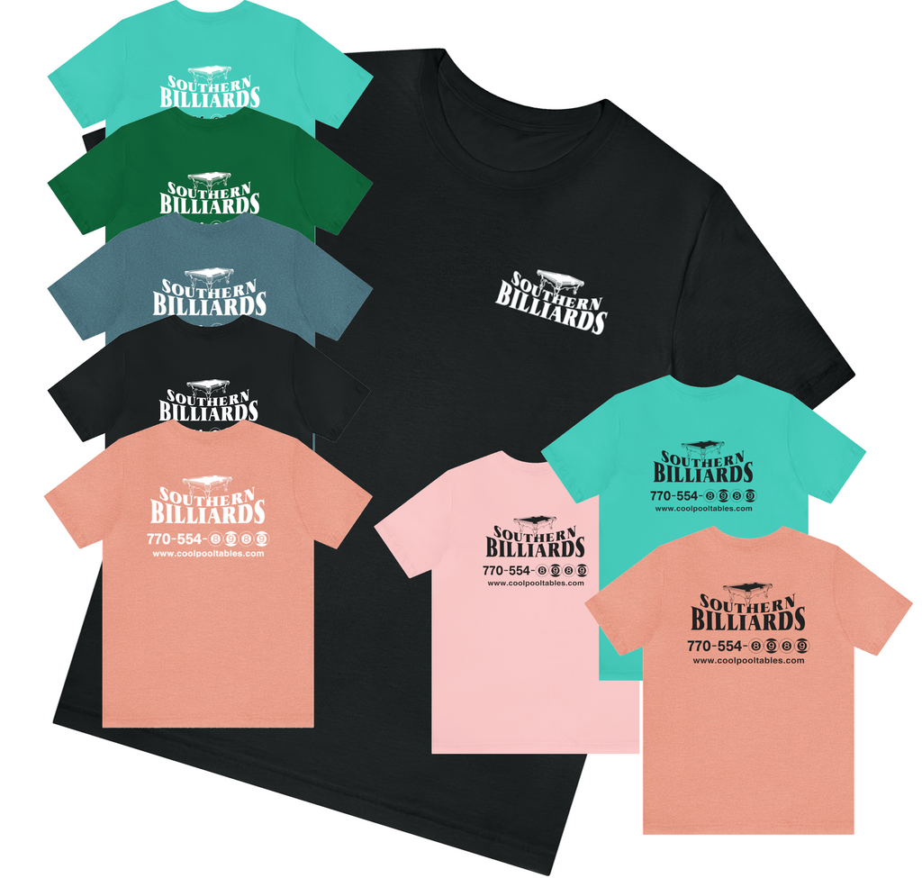 Southern Billiards Loganville, GA T-Shirt: Stylish Colors & Sizes Available!