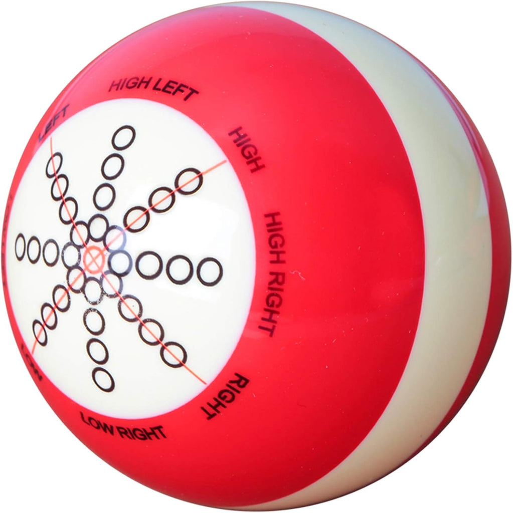 SRS-TB Training Cue Ball Red and White