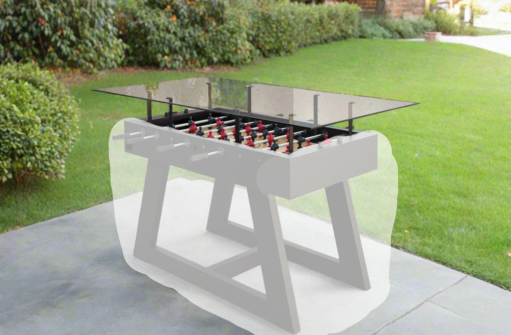 R&R Outdoor Foosball Table w/ Glass Top