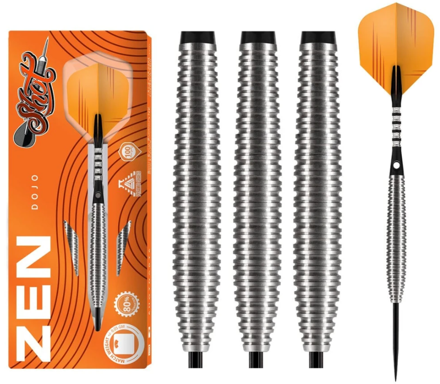 Shot Darts ZDST-325 Zen Dojo Steel Tip Dart Set 25gm
