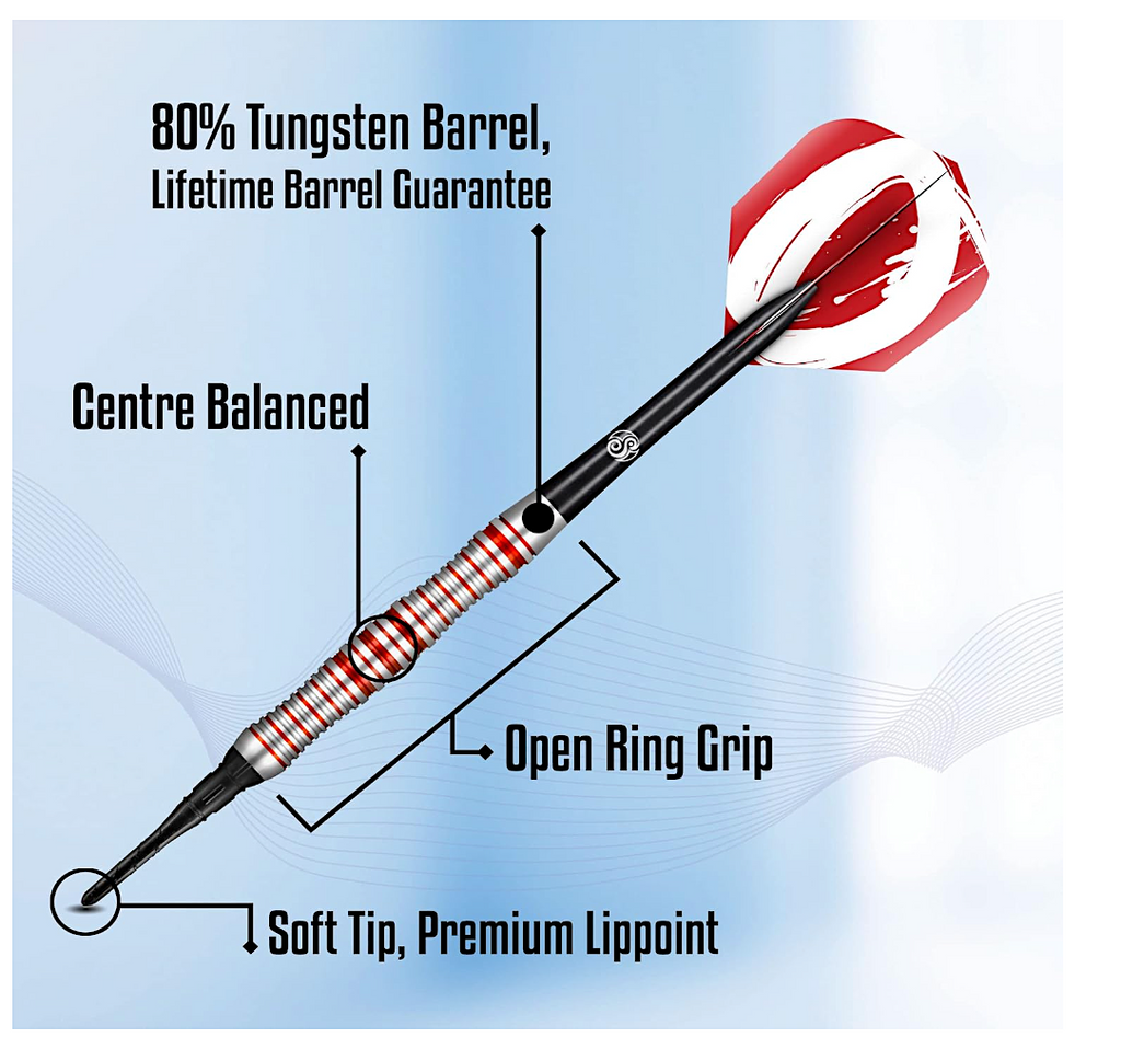 ZESF-18 Shot! Zen Enso Pro Soft Tip Dart Set - 18 grams