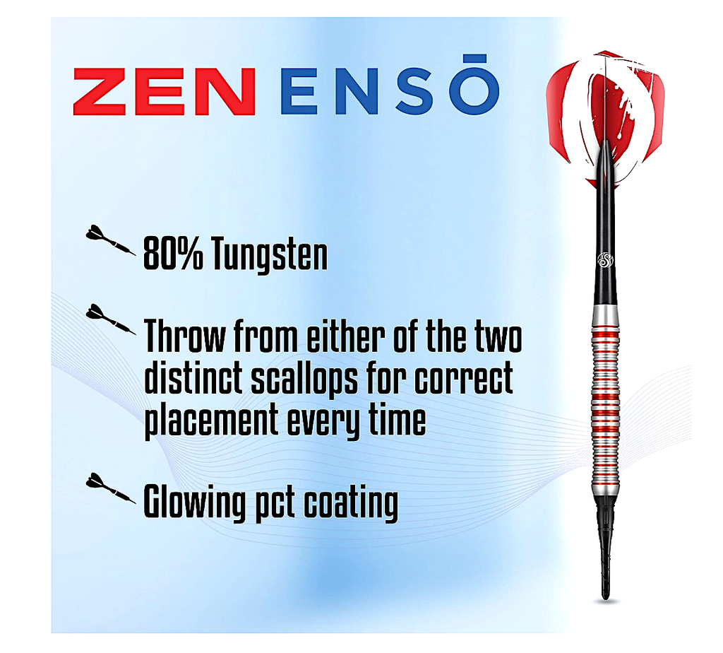 ZESF-20 Shot! Zen Enso Pro Throwing Darts Soft Tip Set