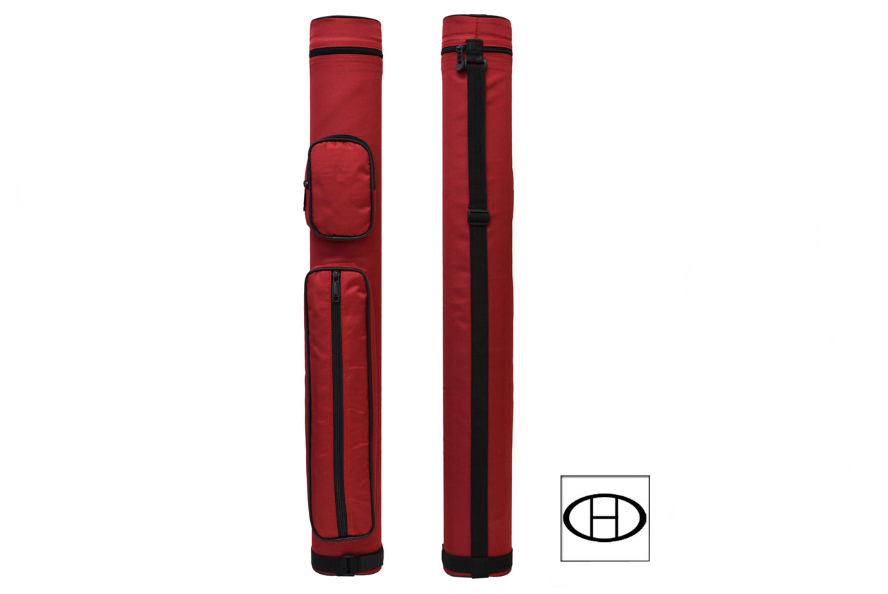 Delta Cue 033-004E-RD 2Bx2S Red Billiards Pool Cue Stick Case - coolpooltables.com