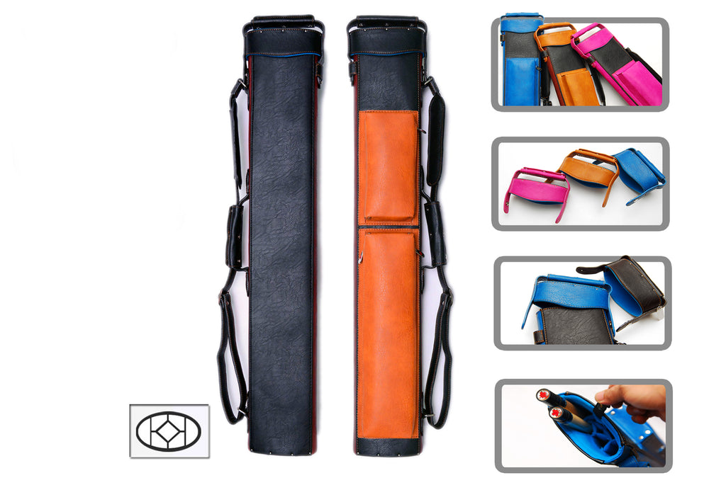 Delta Cue 033-017-7-BN 2Bx5S Brown Billiards Pool Cue Stick Case