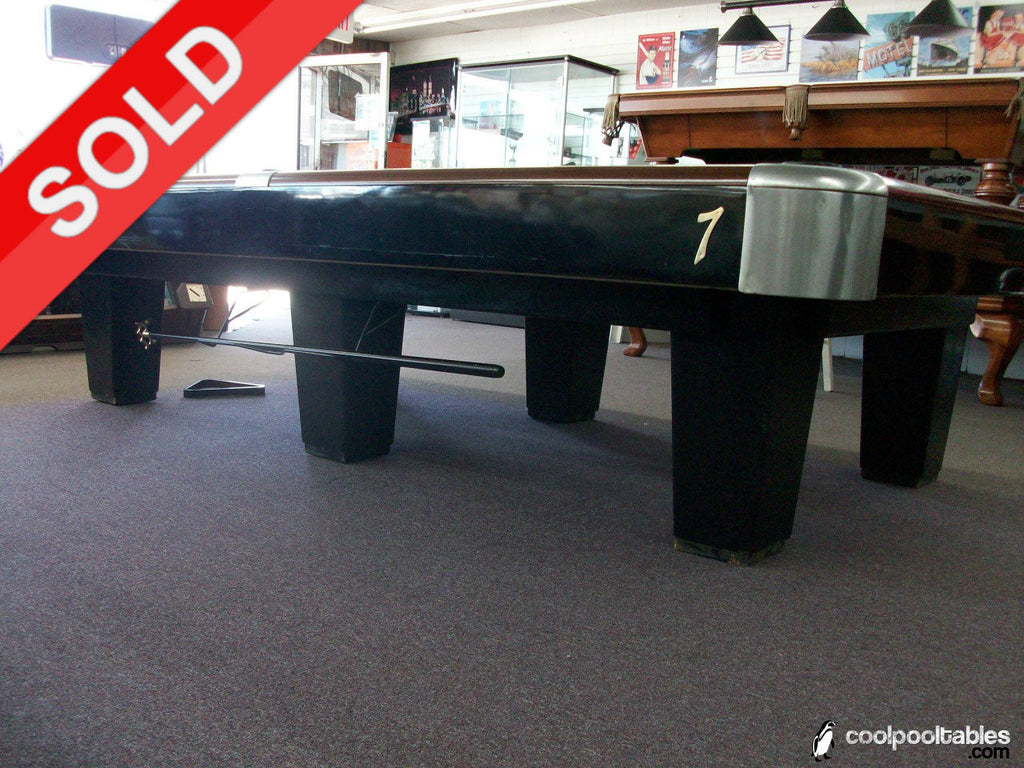 Used 1950's Model 10' Brunswick Snooker Pool Table