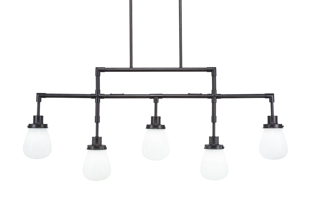 Toltec 1235-DG-470 Meridian 5 Bulbs Bar Billiards Pool Table Island Light