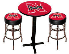 Nebraska Cornhuskers Varsity Pub Table & Bar Stool Set