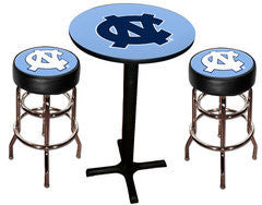 UNC Tar Heels Varsity Pub Table & Bar Stool Set