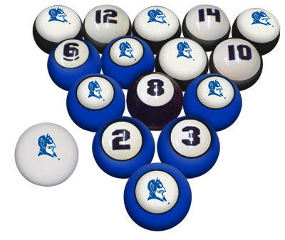 Duke Blue Devils Premium Pool Ball Set