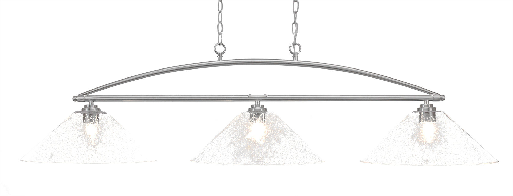 Toltec 2453-BN-308 Marquise 3 Bulbs Bar Billiards Pool Table Island Light - coolpooltables.com