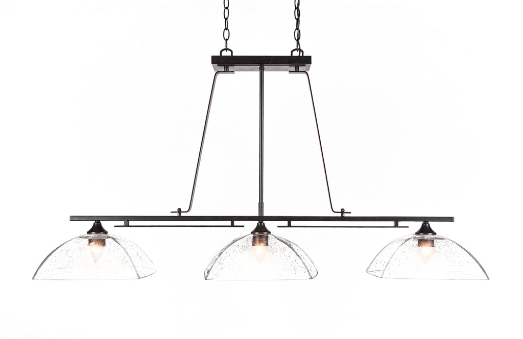 Toltec 326-DG-467 Uptowne 3 Bulbs Bar Billiards Pool Table Island Light