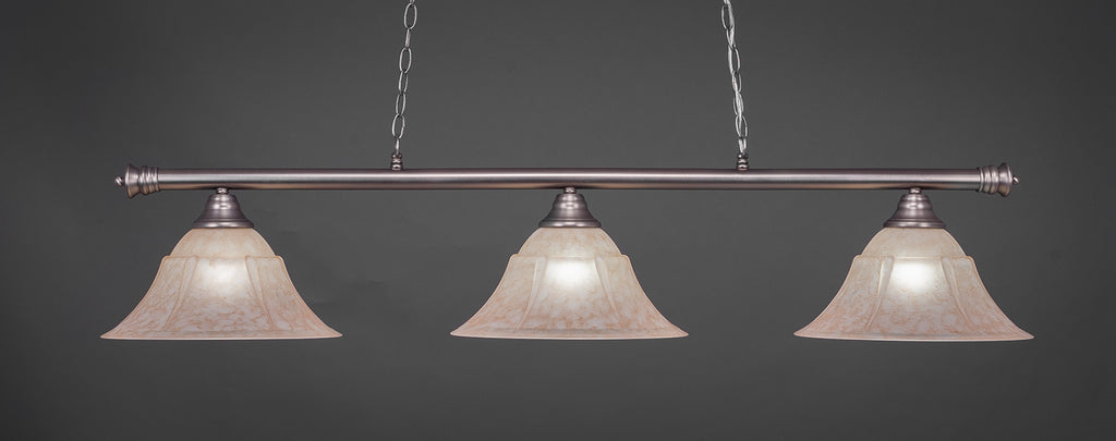 Toltec 373-BN-53318 Oxford 3 Bulbs Bar Billiards Pool Table Island Light