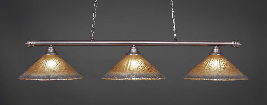 Toltec 373-BN-710 Oxford 3 Bulbs Bar Billiards Pool Table Island Light