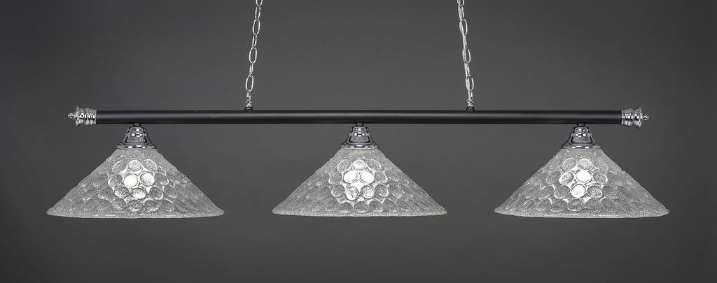 Toltec 373-CHMB-411 Oxford 3 Bulbs Bar Billiards Pool Table Island Light