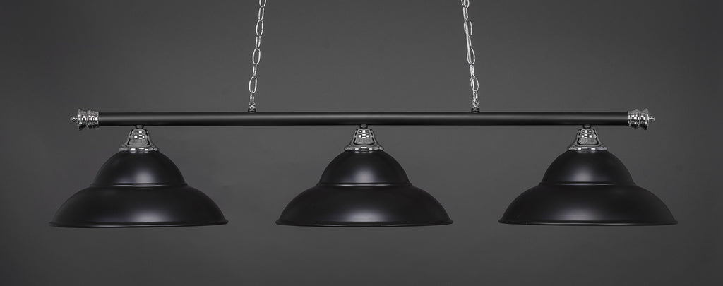 Toltec 373-CHMB-429-MB Oxford 3 Bulbs Bar Billiards Pool Table Island Light