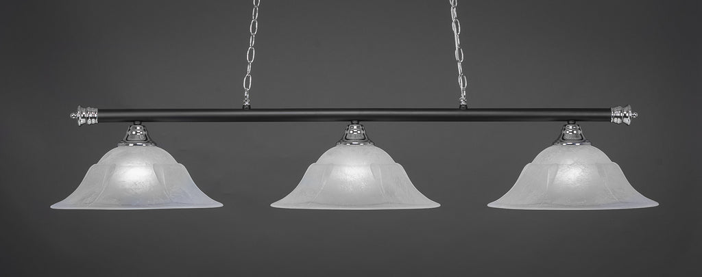 Toltec 373-CHMB-53615 Oxford 3 Bulbs Bar Billiards Pool Table Island Light