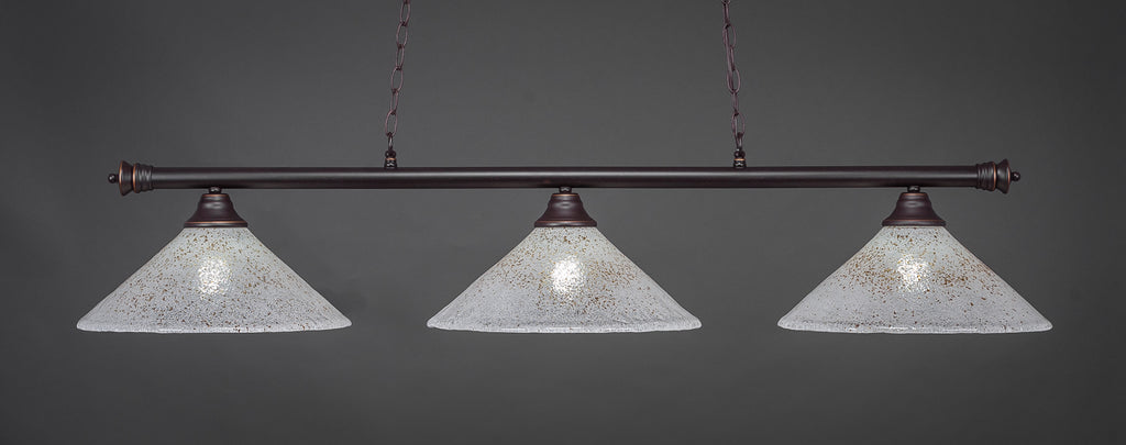 Toltec 373-DG-714 Oxford 3 Bulbs Bar Billiards Pool Table Island Light