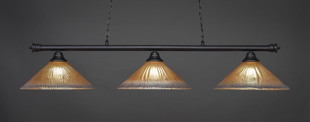 Toltec 373-MB-710 Oxford 3 Bulbs Bar Billiards Pool Table Island Light