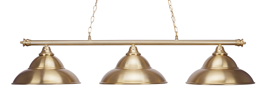 Toltec 373-NAB-429 Oxford 3 Bulbs Bar Billiards Pool Table Island Light