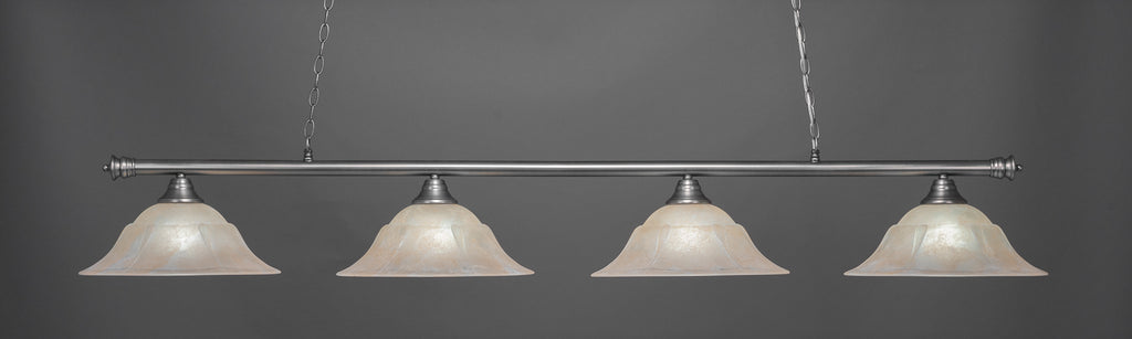 Toltec 374-BN-53613 Oxford 4 Bulbs Bar Billiards Pool Table Island Light