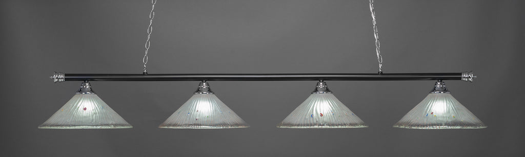 Toltec 374-CHMB-711 Oxford 4 Bulbs Bar Billiards Pool Table Island Light