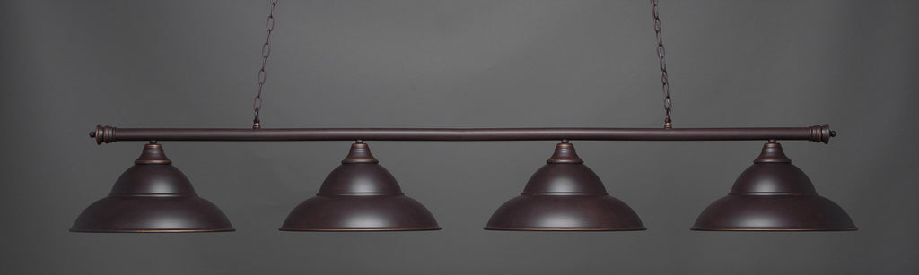 Toltec 374-DG-429-DG Oxford 4 Bulbs Bar Billiards Pool Table Island Light