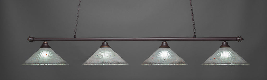 Toltec 374-DG-711 Oxford 4 Bulbs Bar Billiards Pool Table Island Light