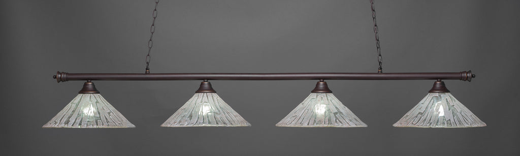 Toltec 374-DG-719 Oxford 4 Bulbs Bar Billiards Pool Table Island Light