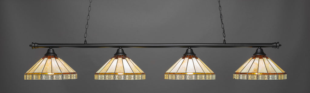 Toltec 374-MB-964 Oxford 4 Bulbs Bar Billiards Pool Table Island Light