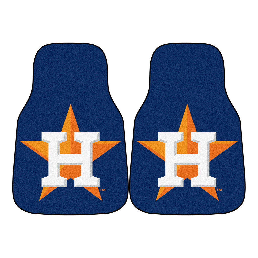 Houston Astros 2-pc Carpet Car Mat Set