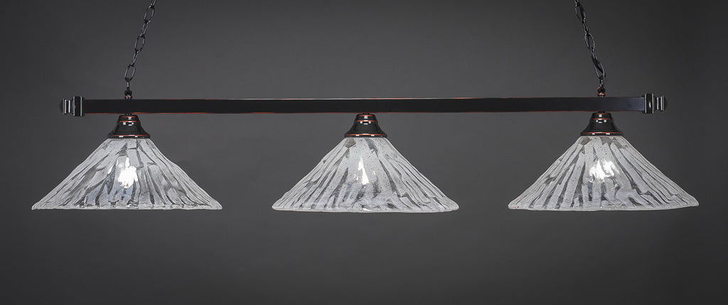 Toltec 803-BC-719 Square 3 Bulbs Bar Billiards Pool Table Island Light