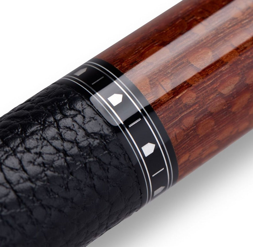 95-108LTW-S Truewood Leopard II Leather Wrap (11.8) Pool Cue