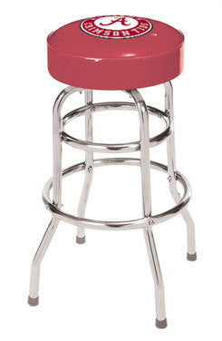 Alabama Crimson Tide Chrome Barstool