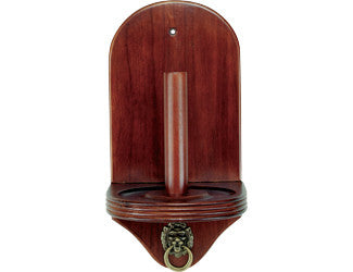 Lion Ring Wood Cone Chalk & Talc Holder - Chocolate