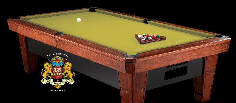 8' Simonis 860 Pool Table Cloth - Chartreuse