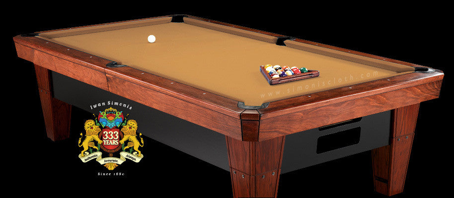 7' Simonis 860 Pool Table Cloth - Gold