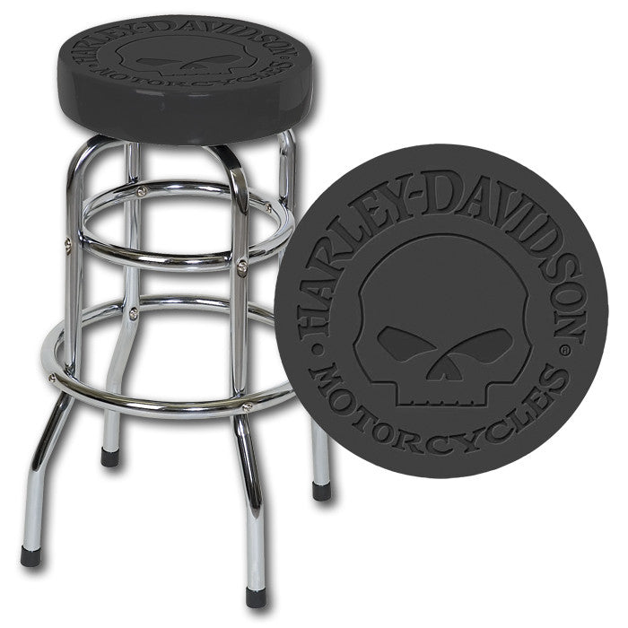 Harley-Davidson¨ Skull Embossed Barstool