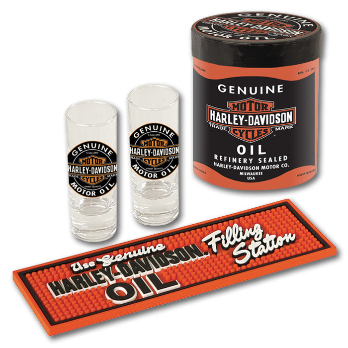 Harley-Davidson¨ Oil Can Shot Glass Set