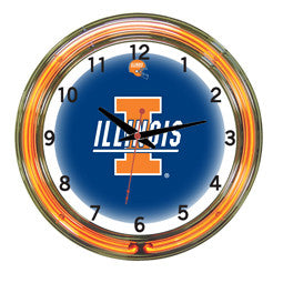 Illinois Fighting Illini 18" Neon Clock
