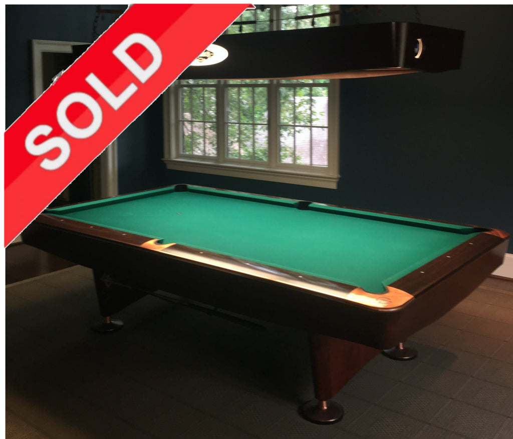 (SOLD) Used 9' Brunswick Gold Crown IV Pool Table (Consignment)