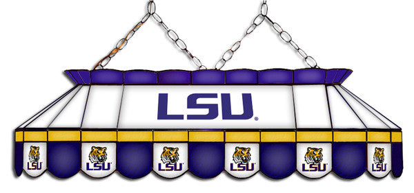 LSU Tigers Stained Glass Pool Table Light
