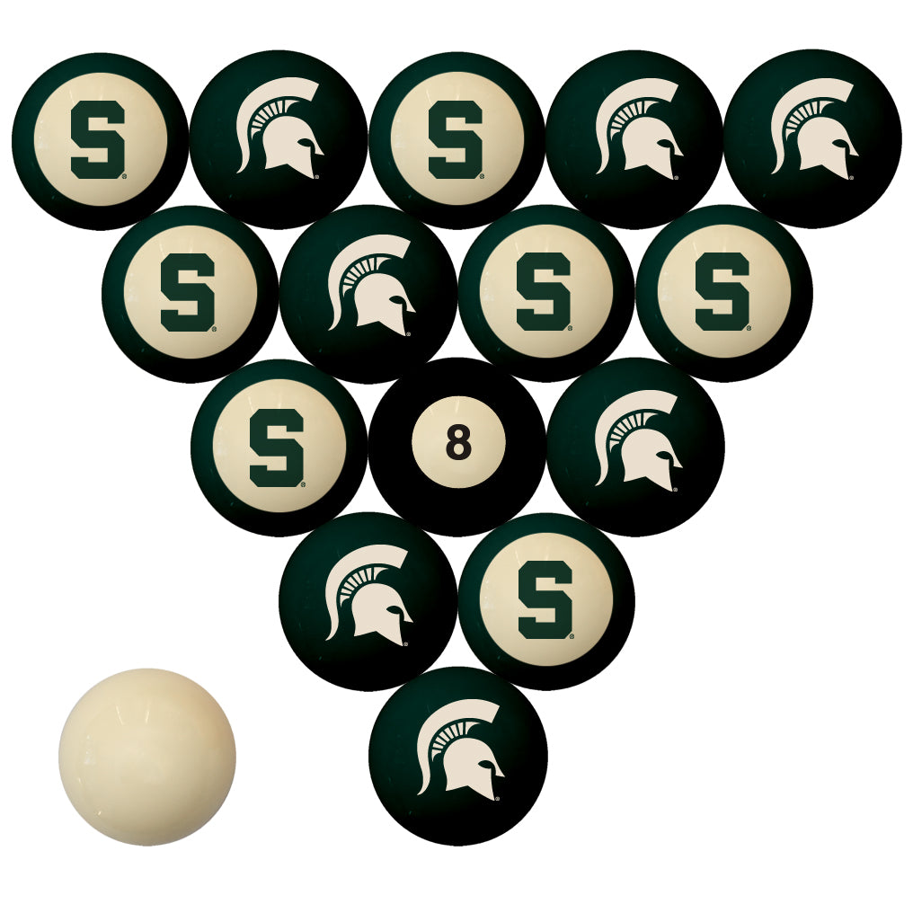 Michigan State Spartans Billiard Ball Set - NUMBERED