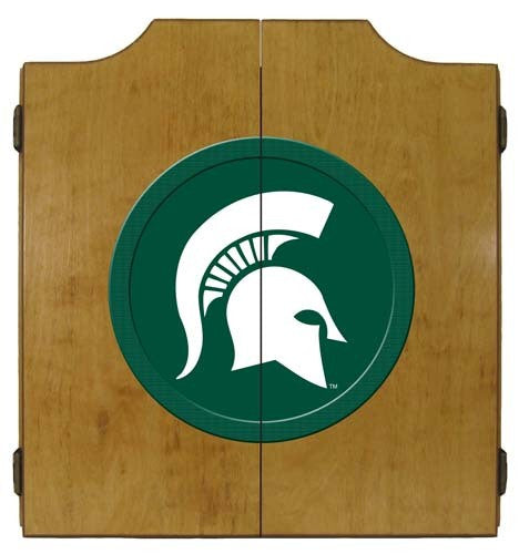 Michigan State Spartans Dartboard Cabinet