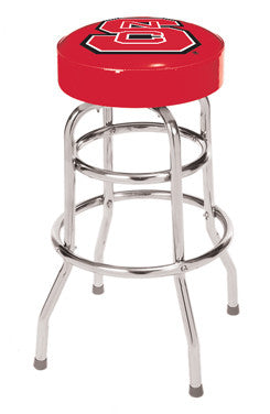 North Carolina State Wolfpack Chrome Barstool