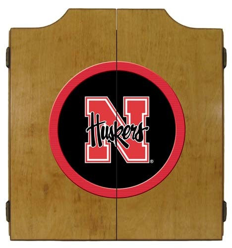 Nebraska Cornhuskers Dartboard Cabinet