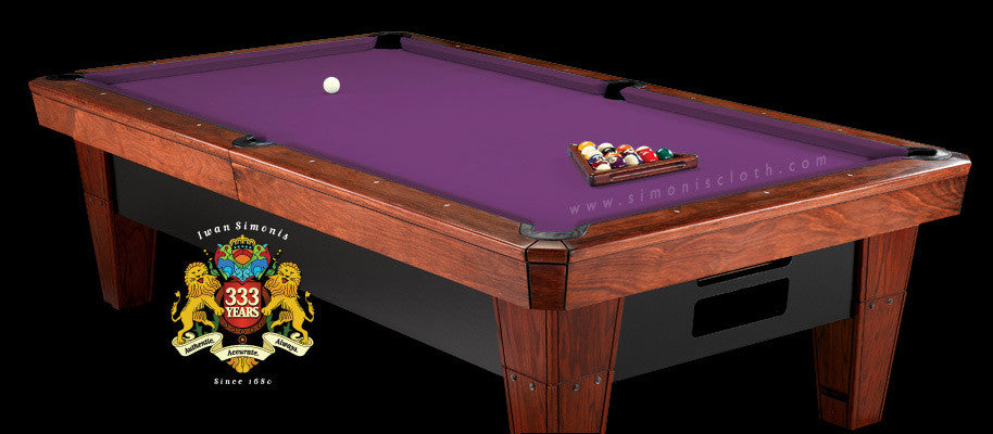 8' Simonis 860 Pool Table Cloth - Purple