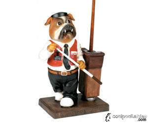 Bulldog Pool Cue Holder